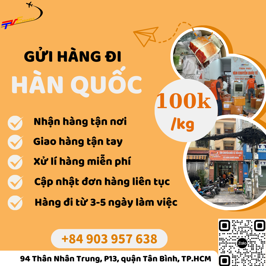 Gửi hàng đi Hàn Quốc